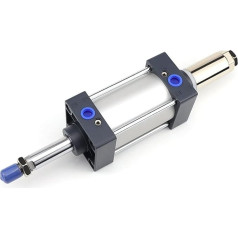 Pneumatik-Luftzylinder, Standard-Luftzylinder mit magnetischem doppelt wirkendem Aluminium-Pneumatikzylinder SCJ40X75-50-S SCJ40X200-50-S SCJ40X100-100-S für automatische Ausrüstung(SCJ40X300-50-S)