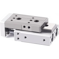 MXQ Serie Pneumatischer Schieberegler, Doppelstabführung, Gleitzylinder 6/8/12/16/20/25 mm Bohrung Zylinder (Hub 20 mm, MXQ Bohrung 6 mm)