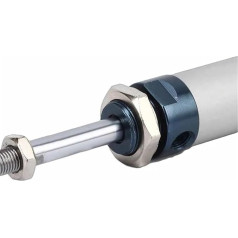 Mini-Pneumatikzylinder MAL16-125CA 20-150CA 25-200CA 25-225CA 32-300CA doppeltwirkender pneumatischer Luftzylinder aus Aluminiumlegierung, 1 Stück (120 mm Hub, Bohrung 25 mm)