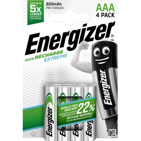 Extreme aaa l92 800 mah akumulators 4 gab. blisteris
