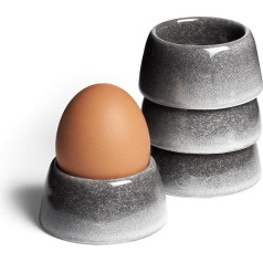 Springlane Misty Cliff Egg Cups, Set of 4, Stoneware, Dishwasher Safe