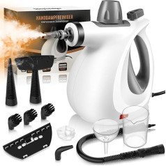 Steam Cleaner, 1050 W Floor Steam Cleaner Handheld with 11 Accessories, Max 3.5 Bar High Pressure 230 ° High Temperature Steam, Hand Steam Cleaner for Everything Upholstery Furniture Car Bathroom Sofa