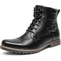 Bruno Marc Men's Motorcycle Boots, Lace-Up Boots, Classic Chukka Boots, Biker Casual Shoes