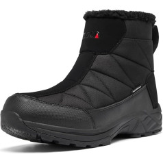 TLOLA Men's Winter Shoes Waterproof Warm Lined Snow Boots Non-Slip Winter Boots Men's Hiking Shoes Trekking Shoes Work Ski Fishing Outdoor Shoes Men