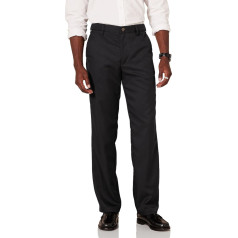 Amazon Essentials Men's Flat Front Suit Trousers with Expandable Waistband, Classic Cut