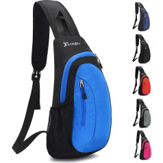 Sciphylia Chest Bag Sling Bag Men's Waterproof Shoulder Bag Single Strap Backpacks Shoulder Backpack Anti-Theft Crossbody Bag for Men Women Hiking Travel Cycling Climbing, lightblue