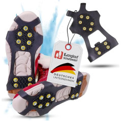 Grödel Non-Slip Shoe Spikes - Langlauf Schuhbedarf Ice Grips Shoe Claws - Non-Slip Ice Spikes for Shoes and Boots - Non-Slip Spikes Smooth Ice - Spikes for Pull-On