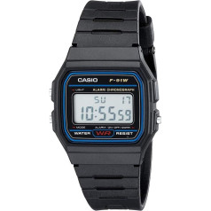 Casio F91W-1 Casual Sport Watch, Black, Casual, sporty