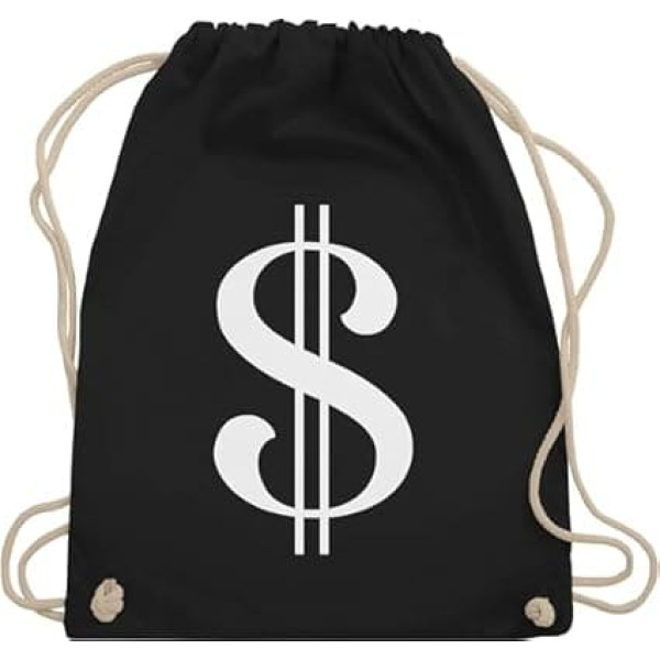 Shirtracer - Gym Bag Backpack - Carnival & Fancy Dress - Bags - Dollar Sign Money Robber Thief Tank Cracker Money Bank Robber