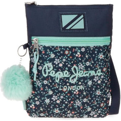 Pepe Jeans Alenka Pencil Case, Perfect Size for Backpack, Briefcase or Handbag by Joumma Bags, blue, shoulder bag