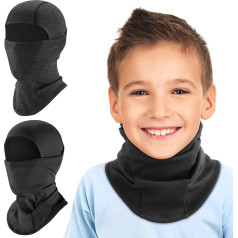 HEGCOIIE Pack of 2 Children's Balaclava Winter Windproof Thermal Balaclava Face Mask Ski Mask Balaclava for Boys Girls Outdoor Sports Cycling Skiing Bicycle