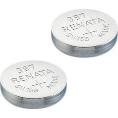 2x Renata Watch Battery - Swiss Made - All Sizes - Silver Oxide Renata Batteries - 315,317,319,321,329,335,337,341,344,346,350,357,361,362,364,366,370,371,373,377,379,381,384,389,390,391,392,393,394,395,396,397 - CR 2450N,1225,1632,1616,1220,1216,2032,162