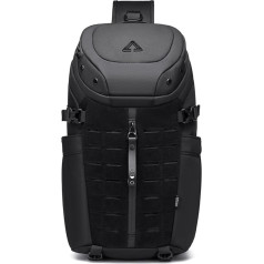 OZUKO Shoulder Bag Men's Sling Bag Fit 12.9 Inch iPad Pro, 15L Large Capacity Waterproof Sling Backpack Men Crossbody Bag Chest Bag for Work Travel Hiking Sports, black, shoulder bag