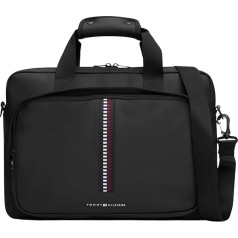 Tommy Hilfiger TH CORP COMPUTER BAG Men's Laptop Bag, Black, OS, Black (Black)