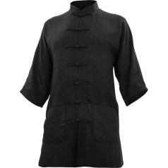 Cotton (Light) Kung Fu & Tai Chi Shirt Stand-Up Collar Short Sleeve - Taiji Suit