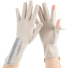 UV Protection Gloves Summer Women's Driving Gloves Comfortable Non-Slip Cycling Gloves Sun Protection Wrist Gloves Cooling Breathable Elastic Summer Gloves for Outdoor Driving