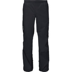 VAUDE Drop lI Rain Trousers, Men's, Waterproof Outdoor Trousers for Biking, Lightweight Overtrousers, Breathable Cycling Trousers, Black, Quick Pull On