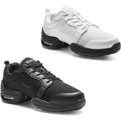 Rumpf 1516 Pebble Unisex Jazz Hip-Hop Training Salsa Dance Trainers Breathable Black