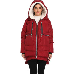 VOGMATE Women's Down Jacket with Hood Winter Thick Warm Down Jacket Windproof Coat for Women