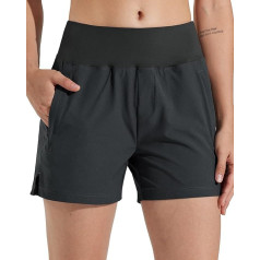 Libin Hiking Trousers Women's Short 4 Inch Hiking Shorts Outdoor Shorts Sports Running Shorts Stretch Quick Drying Summer Athletic Travel Trekking Hiking Shorts High Waist with Pockets