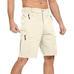 LVCBL Men's Shorts, Hiking Trousers, Men's Short Trousers, Lightweight, Quick-Drying Cargo Trousers
