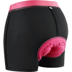 WOSAWE Women's Cycling Underwear 3D Padded Breathable MTB Underwear Stretchy Cycling Shorts