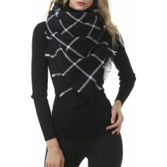 Durio Neckerchief Triangular Scarf Women's Autumn Scarf Thin Scarf Soft Blanket Scarf Elegant with Fringes