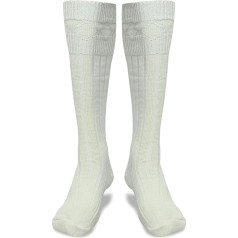 Scottish Highland Men's Wool Blend Ribbed Socks for US Shoe Sizes