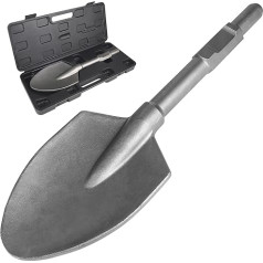 CPROSP SDS HEX Asphalt Chisel / Wide Chisel Clay Spade for Removal, SDS HEX Shovel Chisel 135 x 440 mm Hexagonal Socket 30 mm of Hard Dirt Clay and Loose Concrete