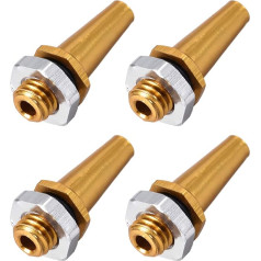 uxcell RC Antenna Mount M6 Thread Aluminium Alloy for RC Boat 4 Pieces Gold