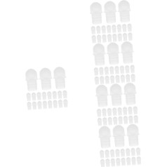NOLITOY 5 Sätze Transparente Glaskugel Ersatzbälle Präzisionskugeln Runde Edelstahlperlen Rollenkugellager Rollkugel Lose Lagerkugeln Reiseversorgung Weiß Pp 50 Stück * 5