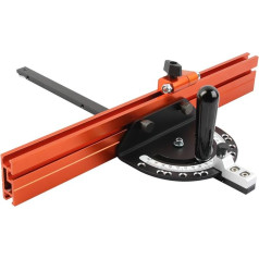 O'SKOOL 457 mm Mitre Gauge Table Saw with Standard Slot 19 x 9.5 mm and Stop Holes of 0°, 22.5°, 30°, 45°, 60°, 67.5°, 90° for Universal Table Saw