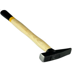 AERZETIX - C46146 - Locksmith/Mechanic/Carpenter's Hammer - 100 g 270 mm - DIN 1041 - Hardness 50-58 HRC - Ash Wood Handle - Pointed Chipboard Proof Steel Head - Hand Tools