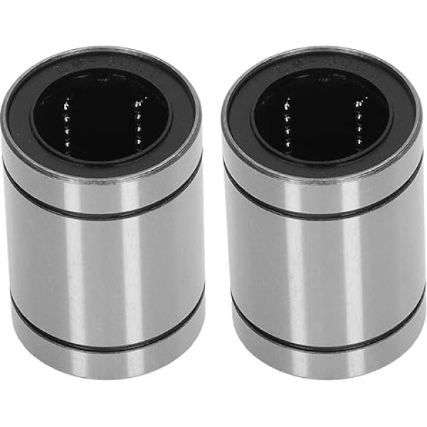 2 Pieces LM30UU Linear Ball Bearings, 30mm ID 45mm OD 64mm Width Linear Motion Shaft Ball Bearing Bushing for 3D Printer CNC Machine