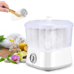 Towel Warmer, Towel Steamer with Towel Clip, Hot, Fast Heating 202 °F in 10 Minutes for Spa, Hairdressing Equipment for Face Shaving and Home Use (White)