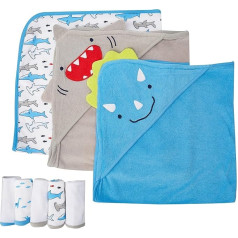 Simple Joys by Carter's Unisex Baby 8 Piece Towel and Wash Cloth Set Multi-Pack