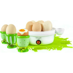 ADLER Egg Cooker Soft/Hard/Medium Setting Automatic Shut-Off
