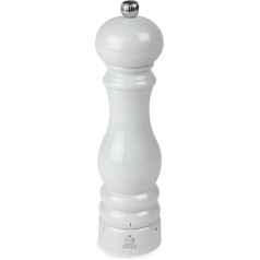 PEUGEOT - Paris u'Select Salt Mill 22 cm - ParisRama - 6 Preset Grinding Levels - Made of PEFC Certified Wood - French Know-How - Pearl Grey Varnished