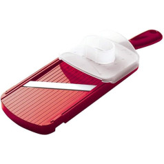 Kyocera Red Adjustable Ceramic Slicer with Hand Protector