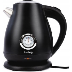 Electric Kettle with Thermometer Retro 1.7 L 2200 Watt Black