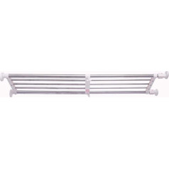 Hershii Tension Shelf Expandable Rod Closet System Heavy Duty Clothes Hanger Adjustable DIY Storage Organizer Shoe Rack