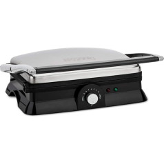 H.Koenig GR20 Contact Grill, Fully Hinged, metallic