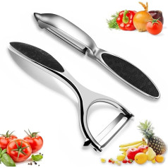 2-Piece Peeler Set Premium Stainless Steel Y-shaped Rotating Peeler with Sharp Blade and Non-Slip Handle Potato Peeler Vegetables for Tomatoes, Carrots, Fruit