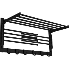 Görbach 7-40MS Aluminium Towel Rail Matt Black