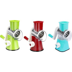 TEMPO DI SALDI Multifunctional Rotating Grater with 3 Interchangeable Cylinders Stainless Steel