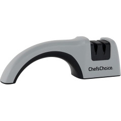 Chef's Choice 4450105 Chef'sChoice 445 Diamond Hone Manual Knife Sharpener, Straight Edge, 2 Stage, Grey, Not Applicable
