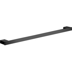 EMCO LOFT Single Arm Towel Rail Fixed 310mm Chrome Black