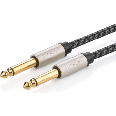 Audio kabelis mono TS jack 6,35mm - jack 6,35mm 2m - pelēks