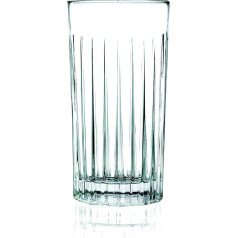 RCR 25753020006 Timeless Crystal Glassware Hi-Ball Glasses, Set of 6