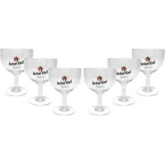 Berliner Kindl White Trophy Glass Glasses Set - 6 x Trophy Glasses